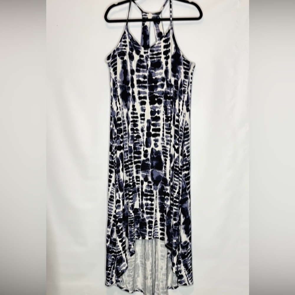 Nicole Miller summer tie dye High low maxi dress, Large